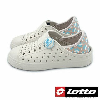 【MEI LAN】義大利 LOTTO (童) Sicily 輕量 防水 洞洞鞋 柔軟 Q彈 9701 米 另有多色可選