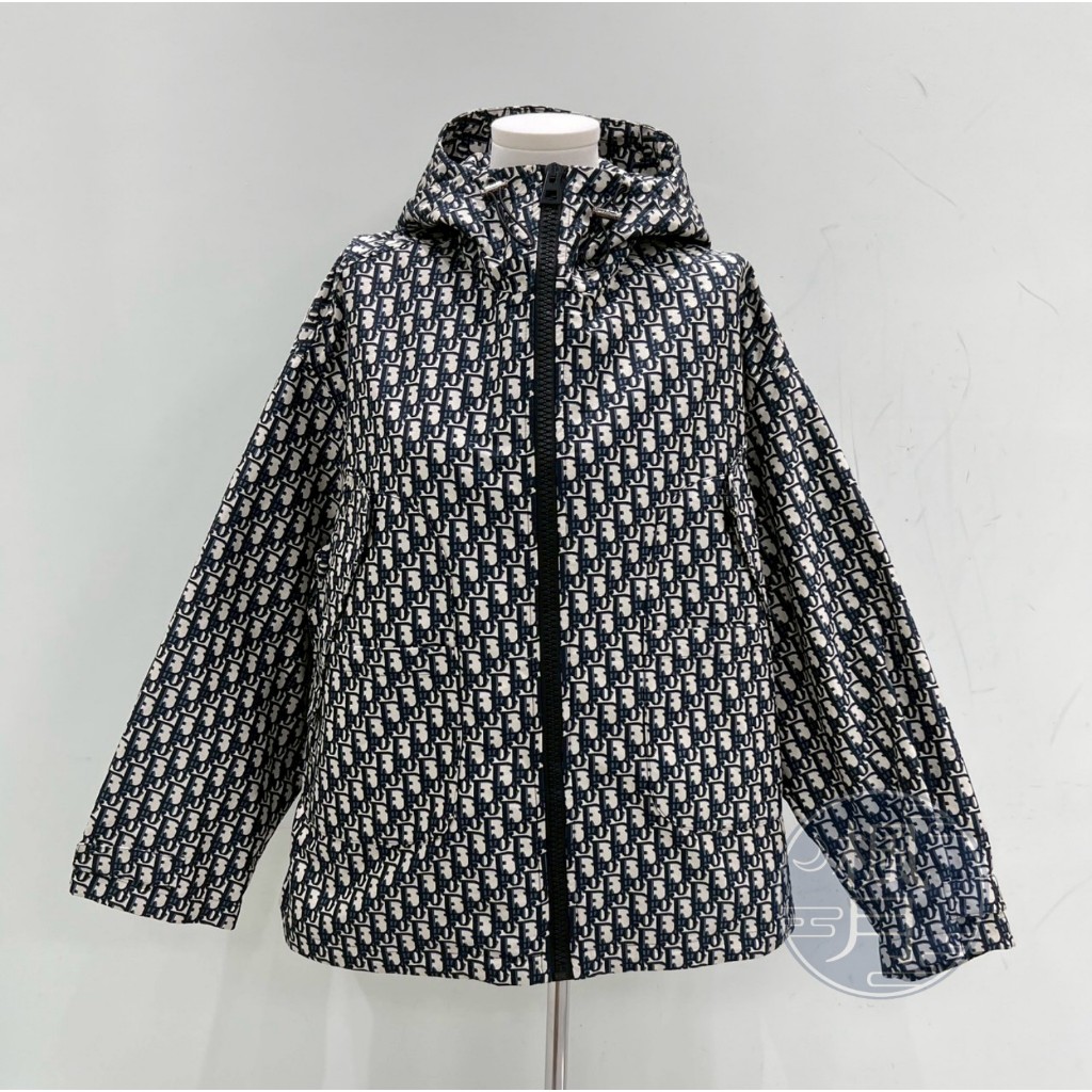 Christian Dior 緹花 滿版 LOGO 外套 #M