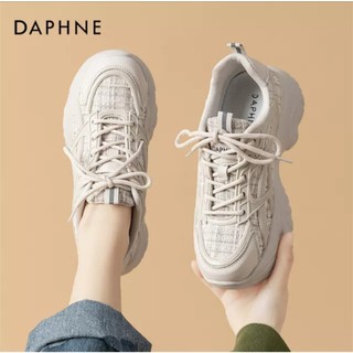 Daphne/達芙妮撤櫃正品春季新款女鞋 時尚透氣厚底老爹鞋柔軟舒適增高鞋炸街運動休閒鞋 全新清倉特價 挑戰最低價
