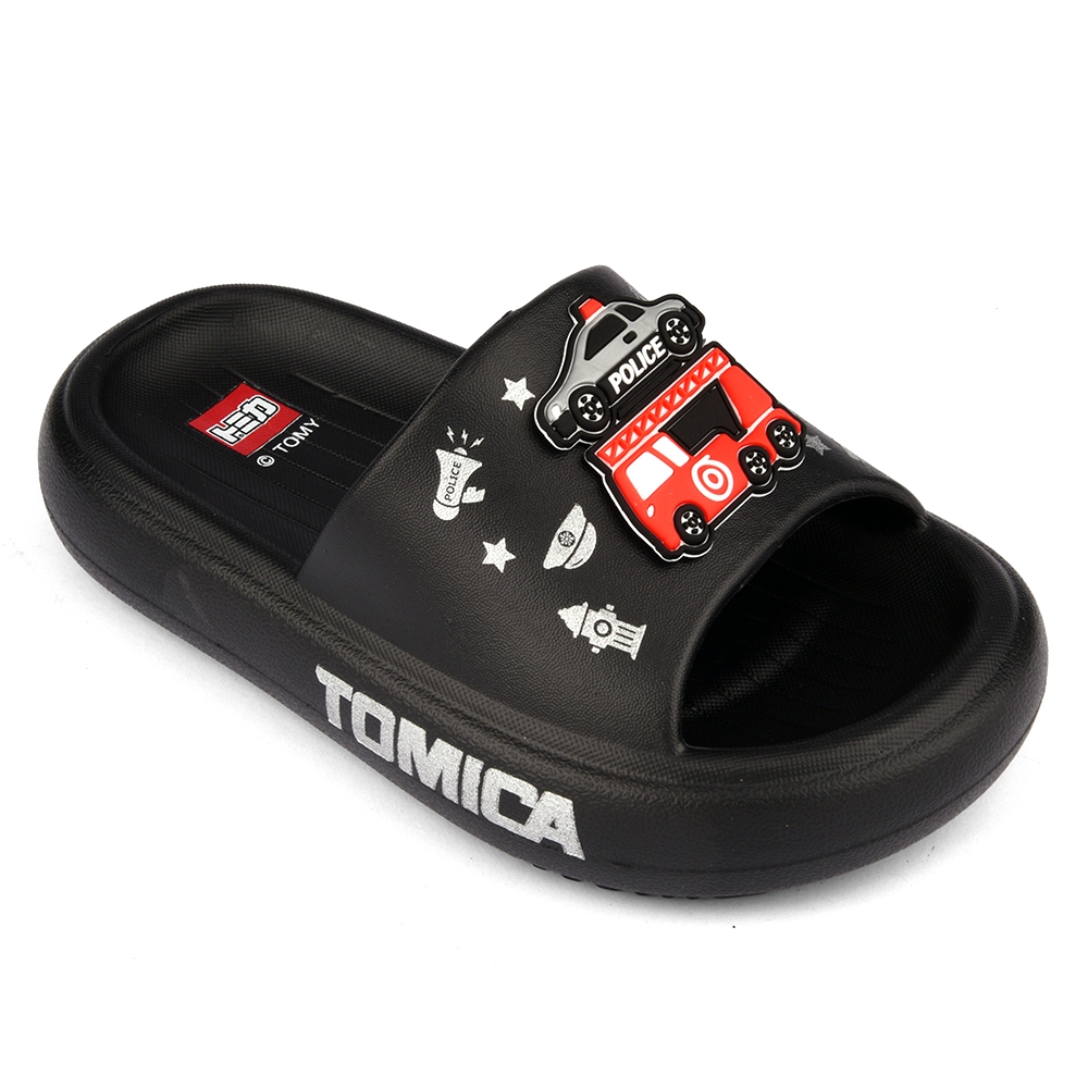 【鞋次方】TOMICA多美小汽車 中童 輕量拖鞋 (TM1890-黑)