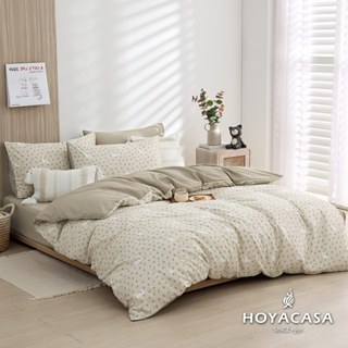 HOYACASA 精梳棉兩用被床包組(天絲入棉30%)｜萌貓日記｜(單人/雙人/加大)