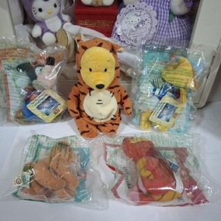 (B)麥當勞 兒童餐玩具 迪士尼 (小熊維尼+獅子王+高飛狗+唐老鴨+木須) 布偶 玩偶 5款一起賣