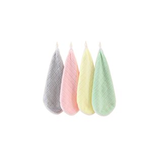 【現貨】擦手巾 清潔布 簡約格子方巾(35x35cm) 抹布 吸水抹布 擦碗巾 小毛巾 珊瑚絨 廚房抹布 興雲網購旗艦店