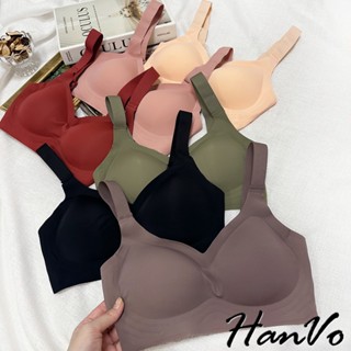 【HanVo】包覆收副乳運動內衣 無鋼圈內衣 胸墊可拆 果凍軟支撐 後扣式胸罩 瑜珈內衣 女生內衣 A10-9001