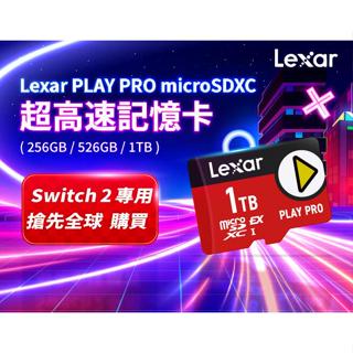 Lexar 雷克沙PLAY PRO microSDXC Express 512GB 超高速記憶卡(Switch 2專用)