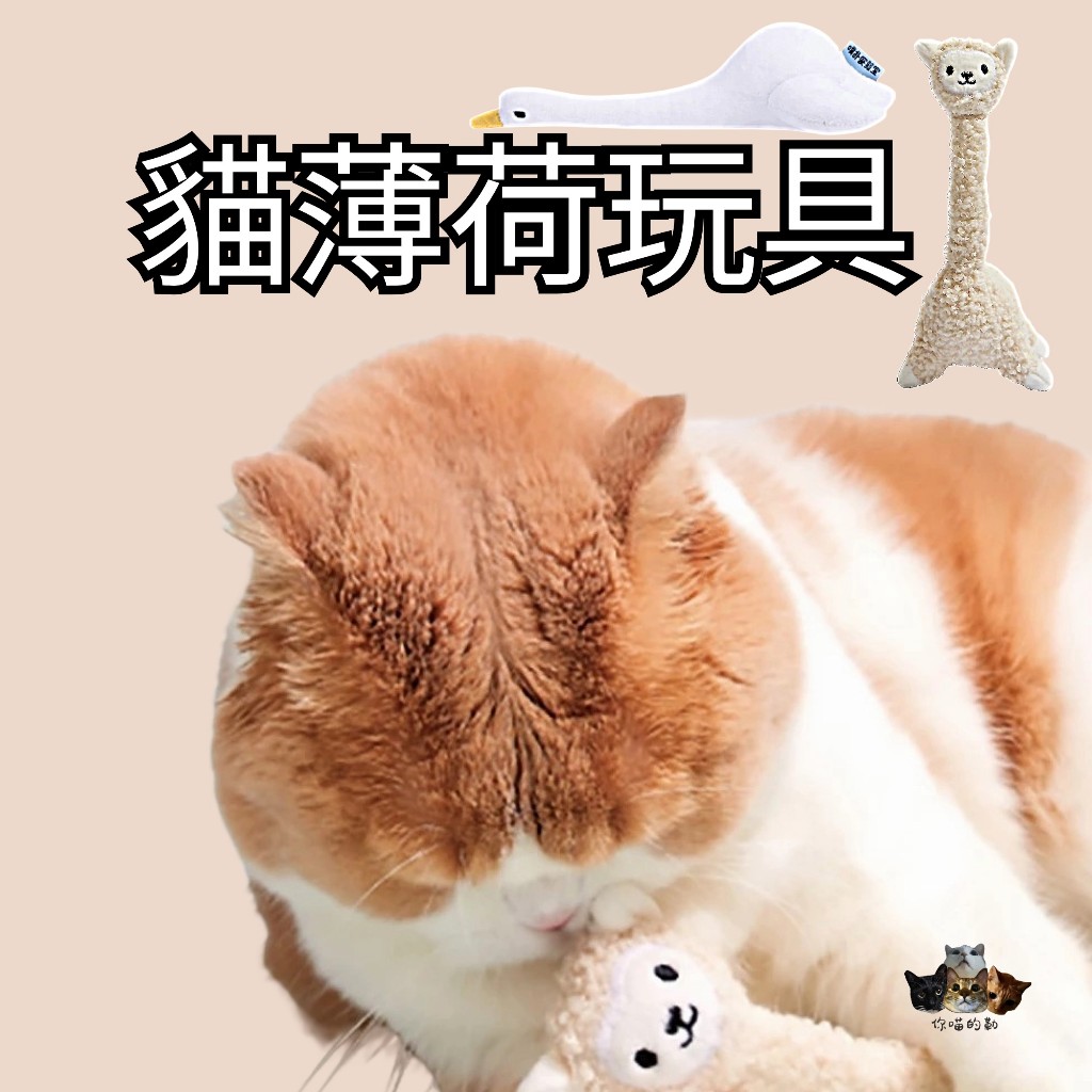 【你喵的勒】🔥快速出貨🔥PurLab噗扑實驗室 神奇動物 貓薄荷玩具 抱抱鵝 羊駝 貓玩具 寵物玩具 逗貓陪貓