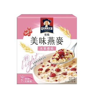 現貨 ～ QUAKER 桂格 美味燕麥 水果優格 5包, 256g, 1盒