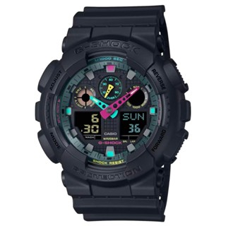 CASIO G-SHOCK 螢光色彩雙顯電子錶 多功能 200米防水 鬧鈴 計時碼錶 倒數計時 世界時區 多款型號
