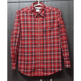美版正品COLUMBIA 哥倫比亞 男格紋法蘭絨長袖襯衫S