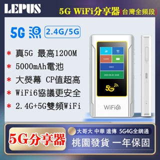 【5G分享器】 5G路由器 WiFi6分享器 網路分享器 WIFI Router 1200m雙頻 5G隨身WiFi