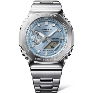 CASIO 卡西歐 G-SHOCK 金屬光系列 八角雙顯手錶 GM-2110D-2A
