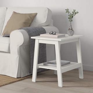 絕版品/北歐LOFT風格經典IKEA宜家LUNNARP咖啡桌/邊桌茶几床頭櫃/55x55/白色/二手八成新/特$1280