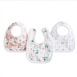 Aden&Anais 經典圍兜3入/彩墨蝶舞(ADESNC30025) 600元
