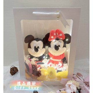 【禮品總部】現貨|實拍 米奇米妮娃娃 正版 迪士尼Disney 禮品袋 米老鼠 米奇玩偶 米奇米妮吊飾