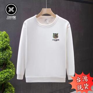XN&臺灣現貨 長袖男 美式衛衣男款秋冬季潮流外穿上衣薄外套百搭長袖圓領套頭衛衣外穿男生衣服男生 t恤