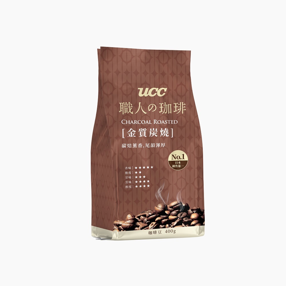 UCC 職人珈琲金質炭燒咖啡豆 400g【家樂福】