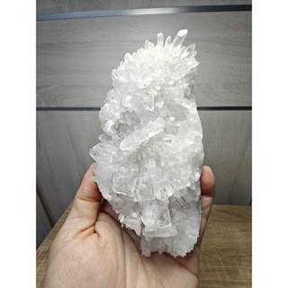 [My mine]-編號 CL-9311275460-冰雪世界-四川金口河菊花晶白水晶片狀重晶石共生原礦-完整度較高