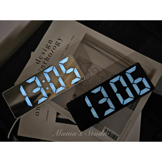 【木木の室】電子鐘/居家鬧鐘時鐘/電子時鐘/夜光鏡面鬧鐘/宿舍電子鐘/LED電子鐘/數字時鐘/桌面時鐘/居家裝飾