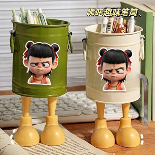 【臺灣熱銷款】哪吒筆筒三麗鷗桌麵上檔次不撞款多功能宿捨化妝品整理桌麵垃圾桶