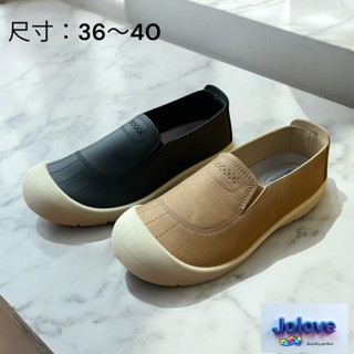 🔥快速出貨*Jolove*2025春夏新款 女鞋 防水防滑 老北京布鞋 豆豆鞋 護趾 包鞋 舒適好穿 672