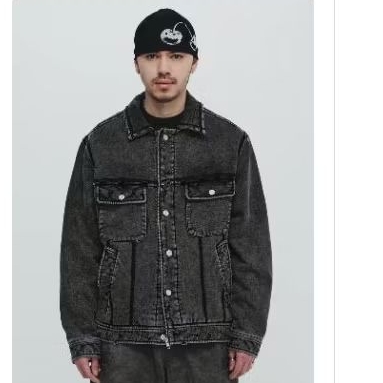 PLATEAU STUDIO / 牛仔水洗外套Washed sweat jacket