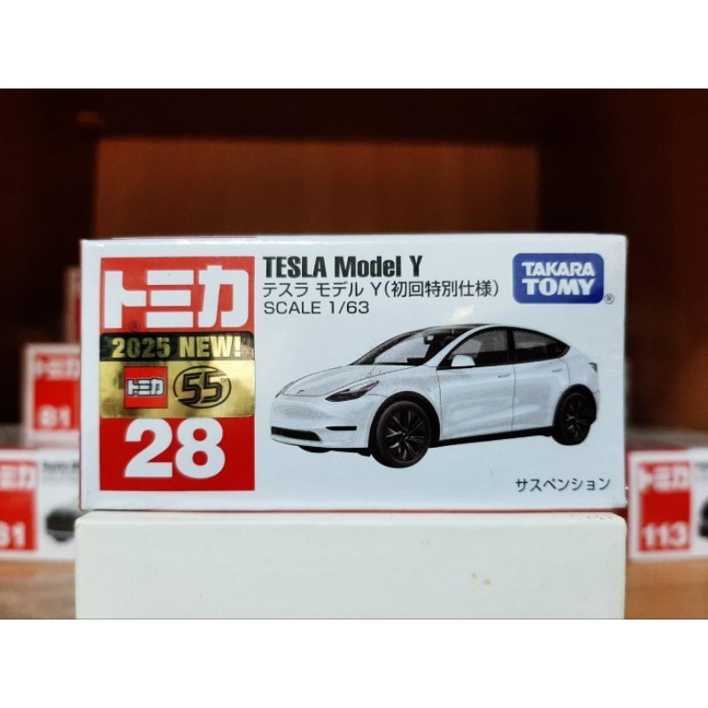 Tomica 28 TESLA Model Y 初回 全新未拆 附膠盒