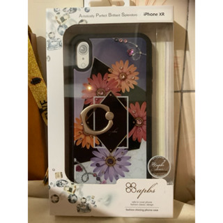 全新未拆封！apbs水晶彩鑽+減震指環 手機殼 適用iphone XR