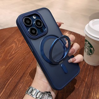 360旋轉磁吸合金支架殼 防摔殼 適用於 蘋果 iPhone 16 15 14 13 12 11 Pro Max 保護殼