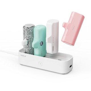 【附發票+送蝦幣】iWALK 直插式行動電源 家庭號充電樁 Type-C 可充4顆 口袋寶 行充
