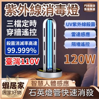 立式滅菌燈 藍光消毒燈 淨化空氣異味 UV滅菌檯燈 臺灣110V 藍光殺菌燈 紫外線殺菌燈 臭氧燈 紫外線燈 迷你消毒燈