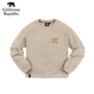 CALIFORNIA｜CR華夫格落肩短版TEE(女)