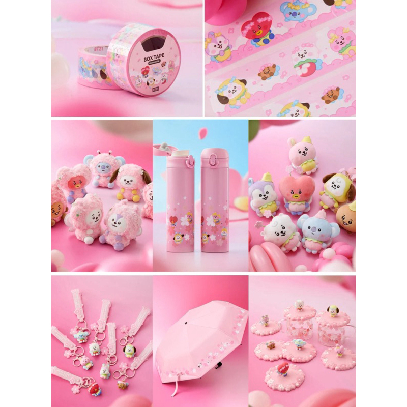 ［9091］正品韓國BT21 Baby Spring Fairy 娃娃 吊飾 保溫杯  膠帶 韓國BT21代購 韓國代購