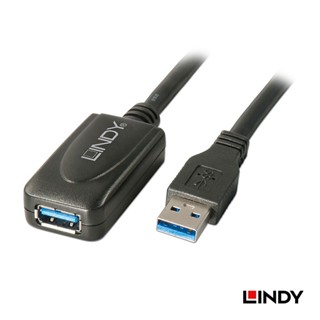 LINDY 林帝 主動式 USB3.0 延長線, 5M (43155)