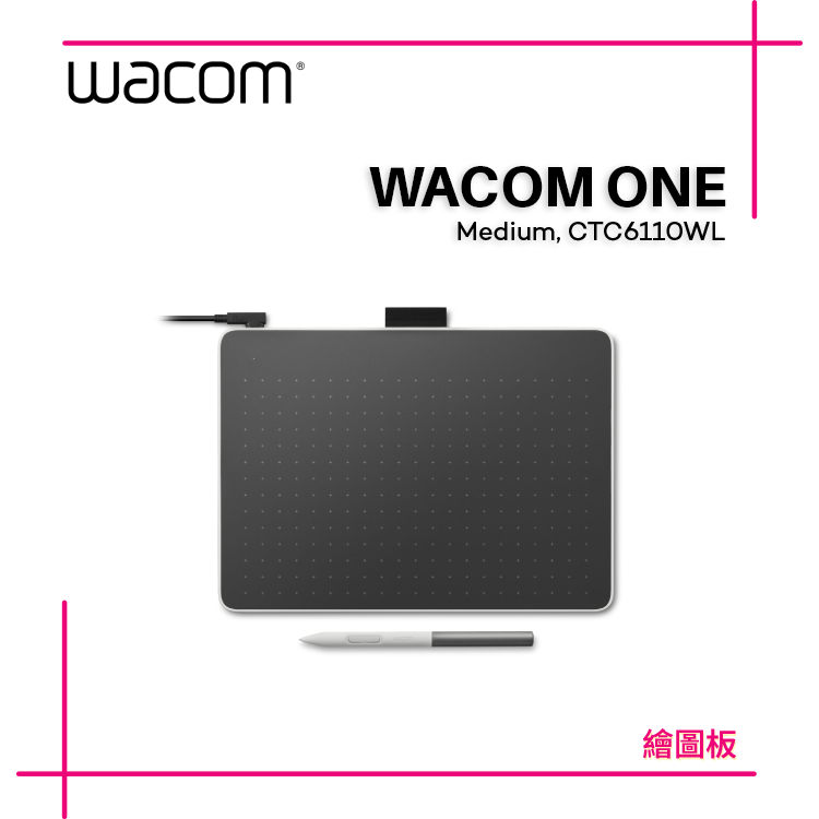 Wacom One 藍牙繪圖板 (中) (入門款) CTC-6110WL - Wacom旗艦店