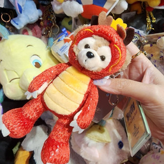 Bunibear 迪士尼 變裝達菲 紅龍造型 Duffy 龍年吊飾 絨毛玩偶 娃娃 玩偶 收藏