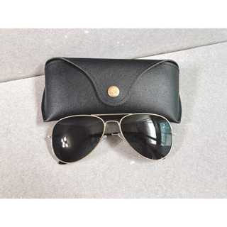 Lazy / 贈飛行鏡盒🎁 開車防眩光 偏光Polarized 高質感飛行員太陽眼鏡 金框墨鏡