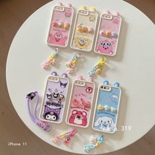 卡通立體皮紋 掛繩防摔手機殼 適用iPhone 11 XS MAX XR i7 i8 i6 plus SE2 SE3