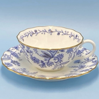 日本Noritake則武浮雕青花花茶/咖啡杯組（4648-2-50-25）180ml