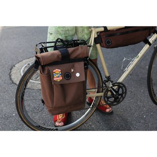 FAIRWEATHER 2way 自行車 馬鞍袋 揹包 棕色 貨架側掛包 登山 bikepacking gravel