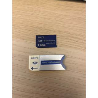二手 Sony Mmeory Stick Duo 32MB 短卡+轉卡長卡 記憶卡 老數位相機 CCD記憶卡
