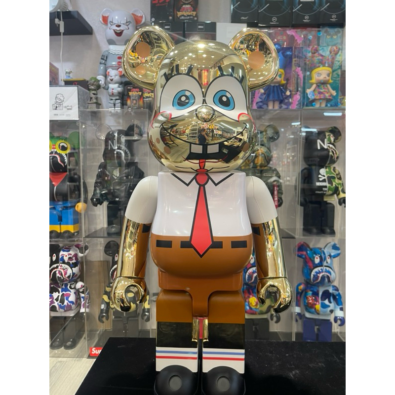 be@rbrick 電鍍海綿寶寶 1000%