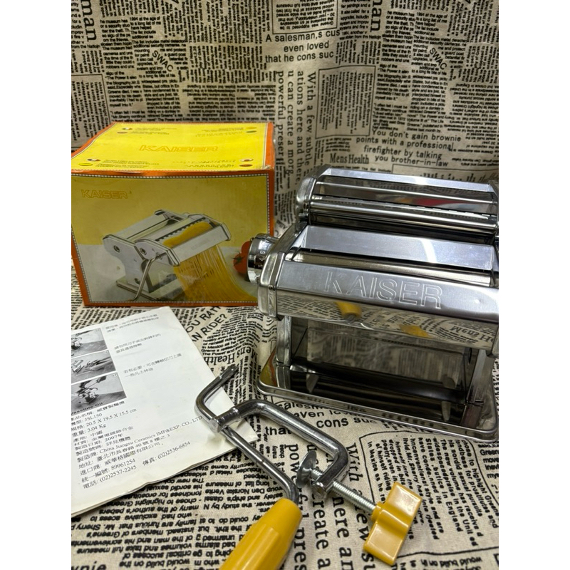 ゞ媽咪小舖﹏╭° 新二手威寶KAISER製麵機JSL150/壓麵皮機/切麵條機/壓餅皮機/壓水餃皮機/點心機/麵條機