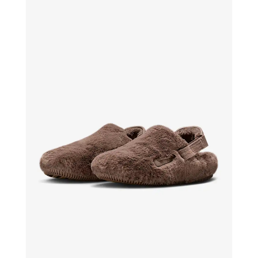 【EAT-SHOE】W NIKE CALM MULE SE Q彈 棕色 毛絨絨 穆勒鞋 女鞋 FZ3118-200