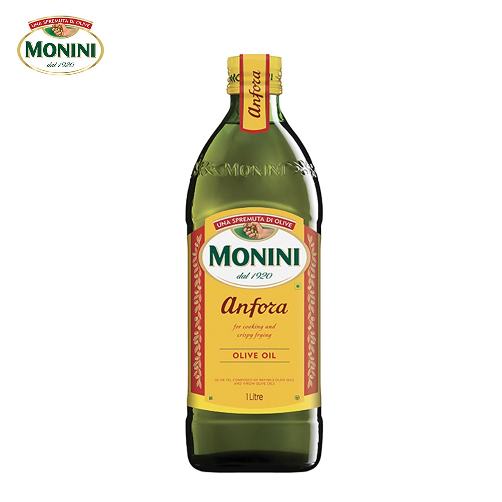 【MONINI 莫尼尼】純橄欖油1000ml-義大利市佔第一橄欖油品牌
