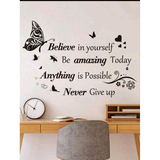 （現貨！隔日到貨免運）Believe in yourself 正能量 壁貼/ 教室貼