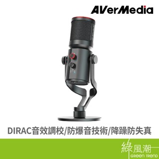 AVER 圓剛 AM350 黑鳩USB電容式錄音室級麥克風 唱歌 錄音 播客專用 全指向 心型收音 綠風潮