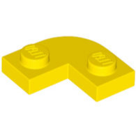 LEGO 樂高 黃色 圓角 薄板 平板 2x2 Round Corner 6365891 79491
