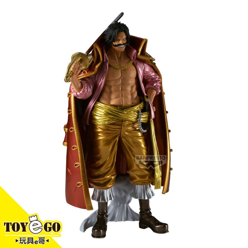 BP 夥伴合作店鋪限定限定景品 海賊王 REMIUM 哥爾D羅傑 THE METALLIC 代理 玩具e哥29537