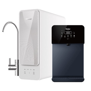 【安東企業社】 Haier海爾 壁掛UV瞬熱飲水機(黑)+RO1000G淨水器