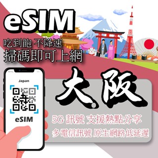 【Want Card】日本eSIM｜原生網路 24H在線發貨 網絡卡 沖繩 北海道esim esim日本 不降速 吃到飽